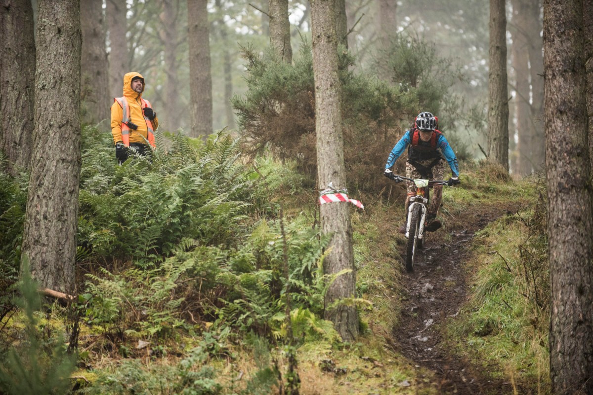The Fair City Enduro off road mountain bike race in Perth, Perthshire takes place every year and has red, orange and black trail sections.