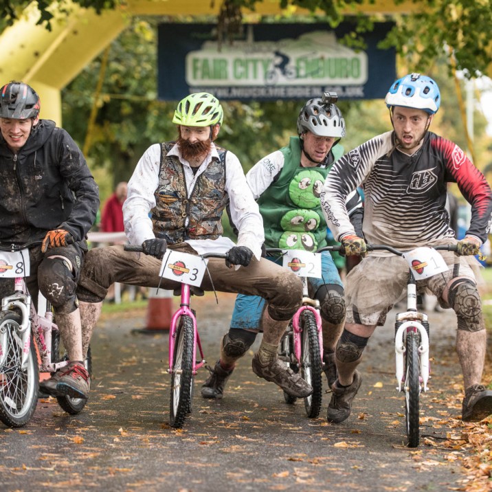 The annual Fair City Enduro mountain bike race is run by Muckmedden events