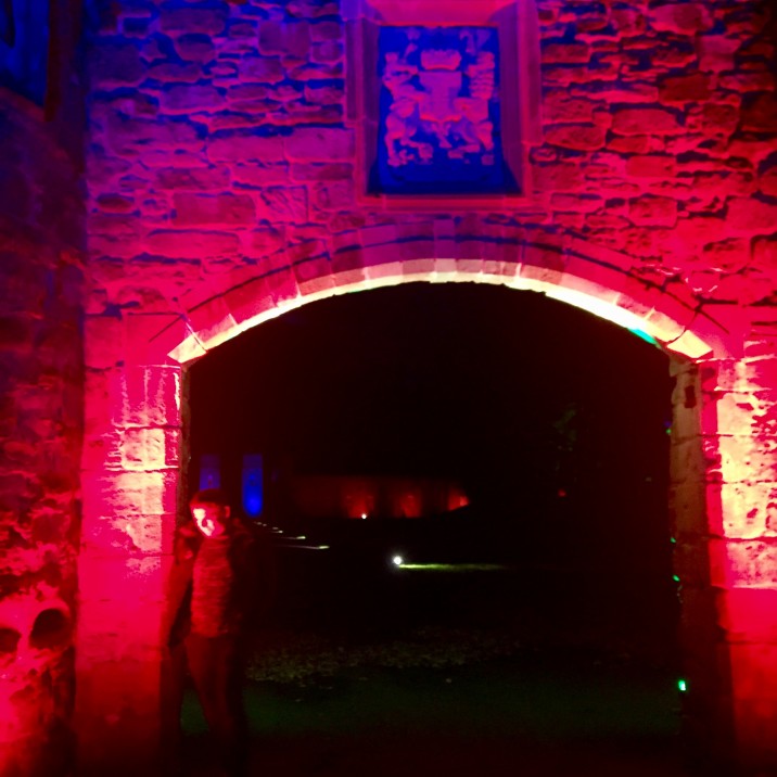 The Archway looked spectacular lit up in a variety of colours.