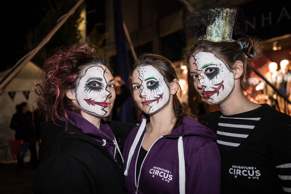 The performers from Adventure Circus put on a spectacular show to celebrate Halloween this year