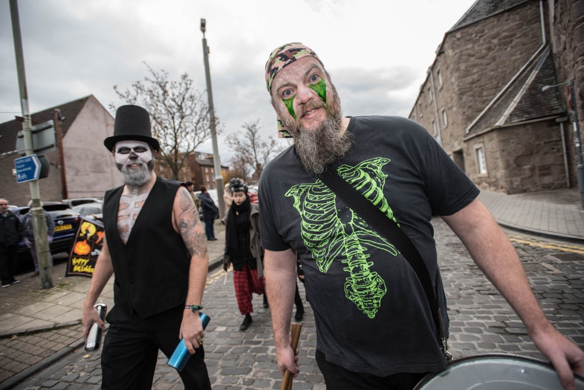 Local residents didn't disappoint with their fancy dress and face paint