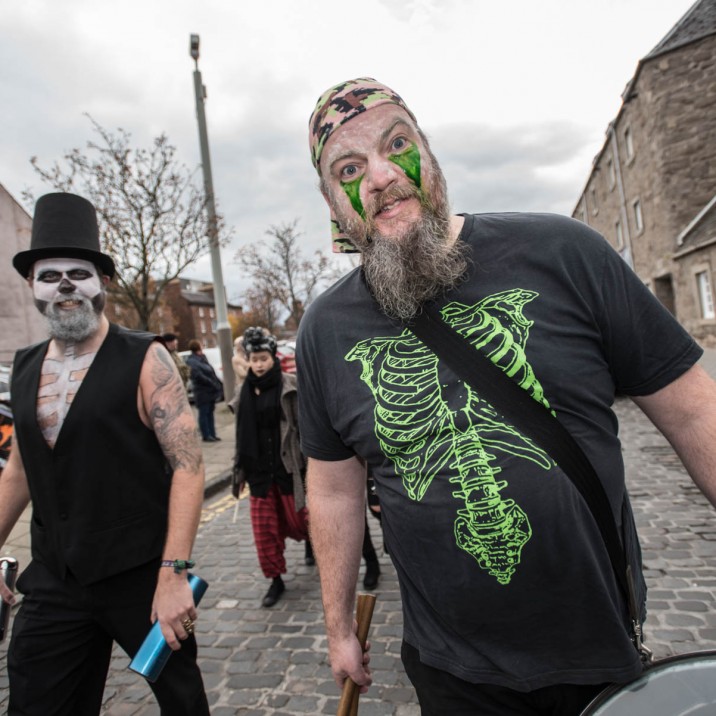 Local residents didn't disappoint with their fancy dress and face paint