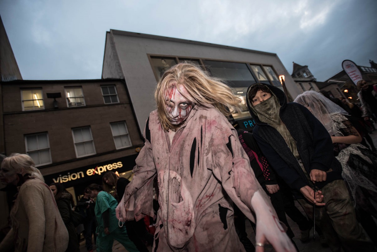 Perth City Centre was full of spooky characters in fancy dress during Halloween