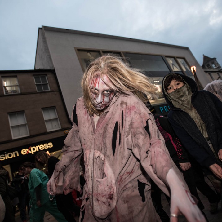 Perth City Centre was full of spooky characters in fancy dress during Halloween