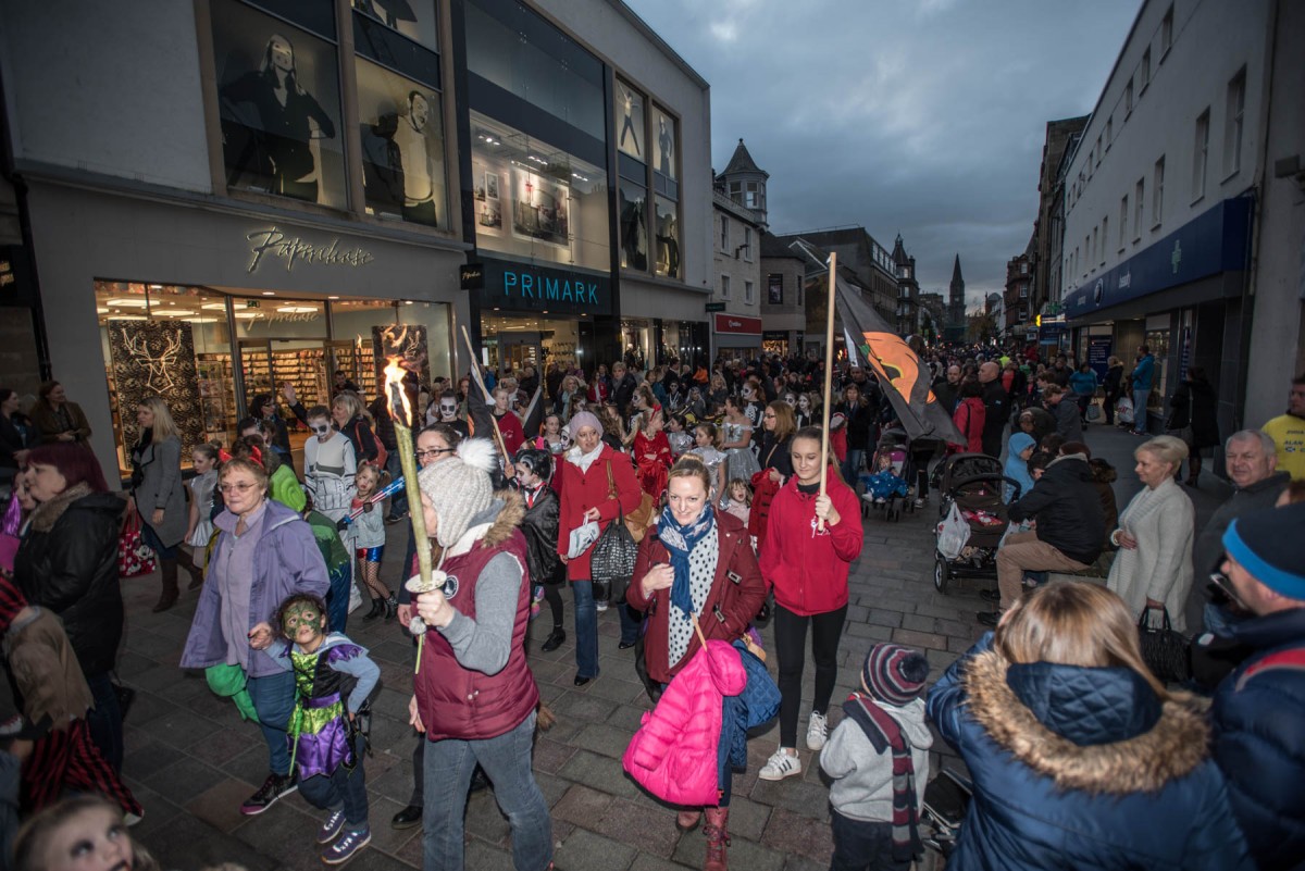 The Halloween parade was a family friendly event during Halloween celebrations in Perth City Centre