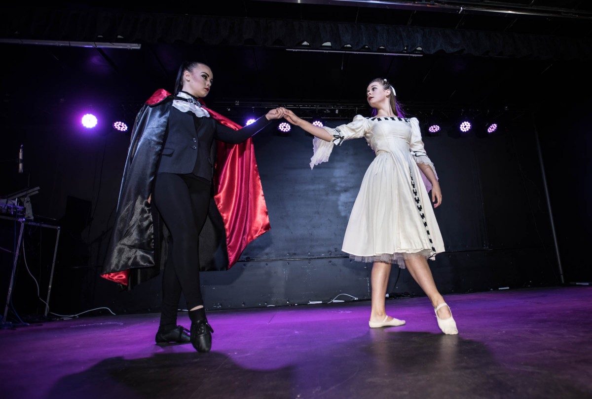 Dancers performed an enchanting routine to the delight of crowds watching the main stage