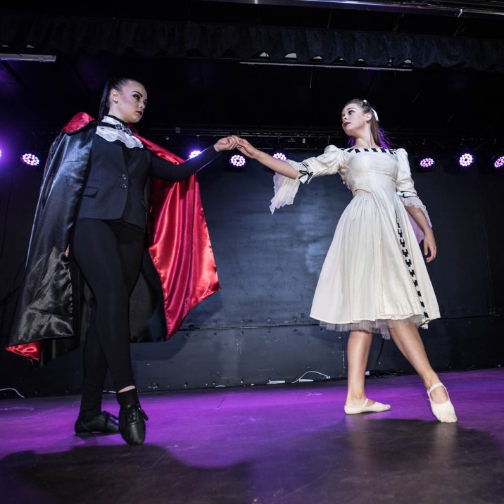 Dancers performed an enchanting routine to the delight of crowds watching the main stage