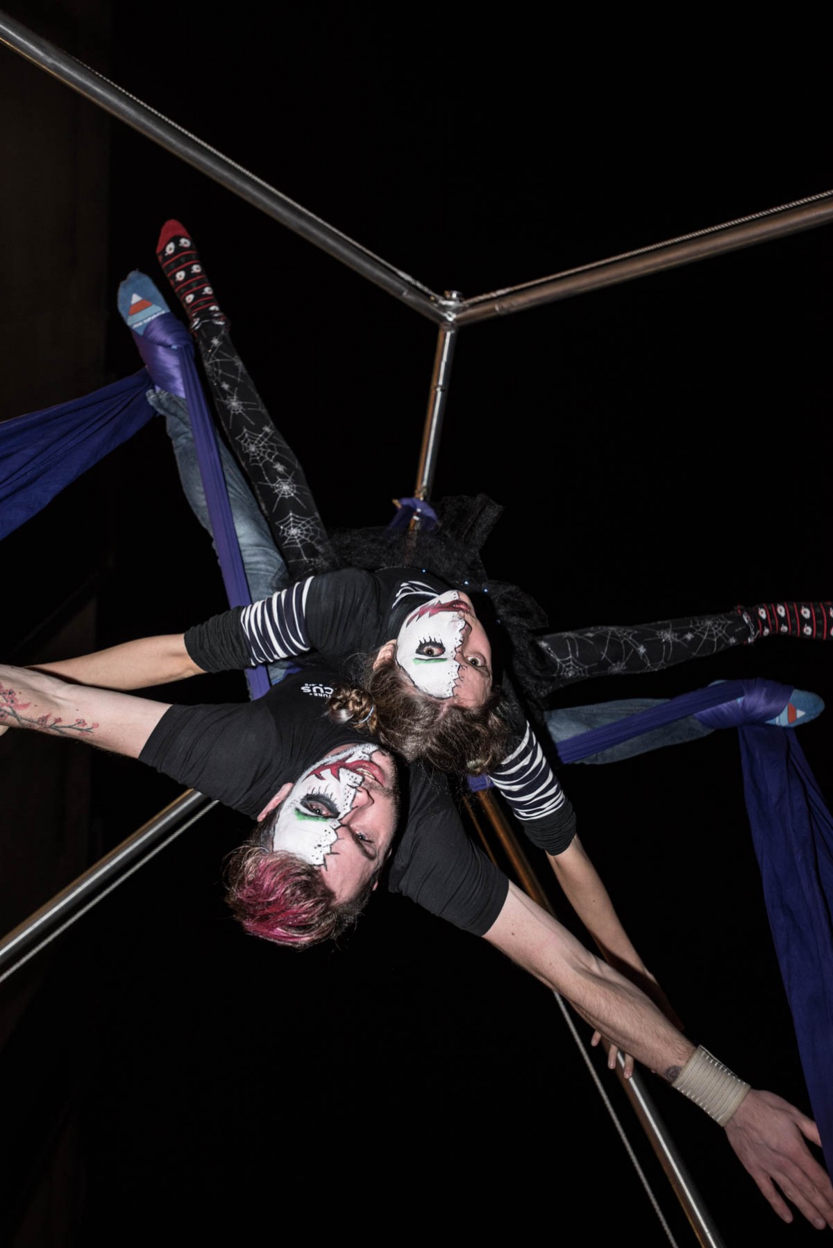 The aerial performers from Adventure Circus were on hand to impress with their brave mid air stunts!