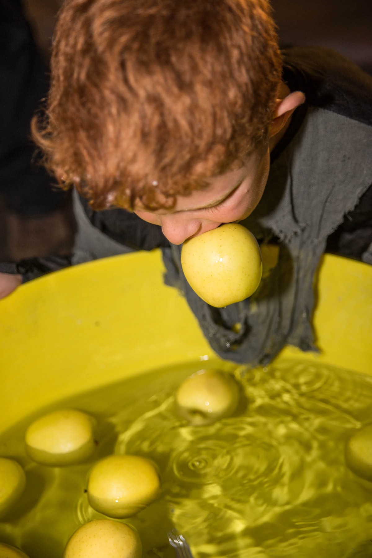 Traditional Halloween activities were on hand including dookin' for apples!
