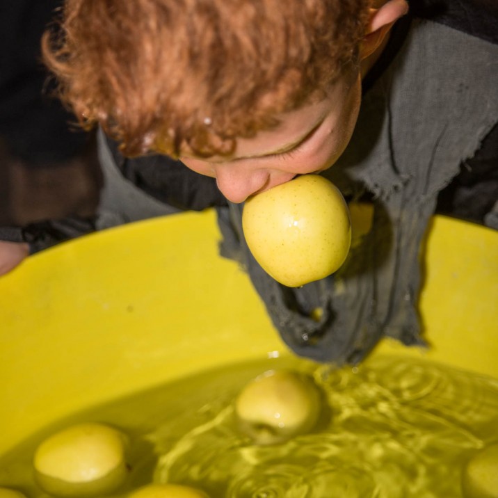 Traditional Halloween activities were on hand including dookin' for apples!
