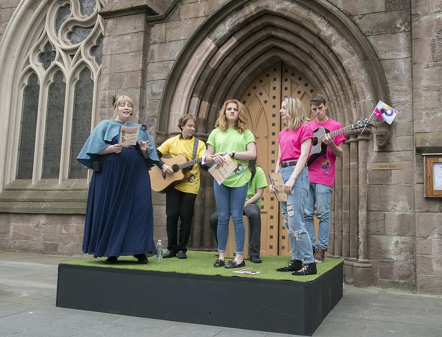 CULTURE DAY - Band outside Church