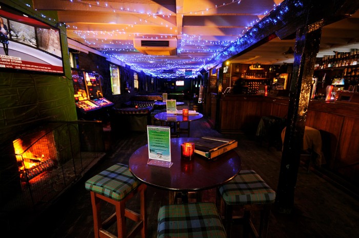 The Green Room has a warm and cosy atmosphere inside.