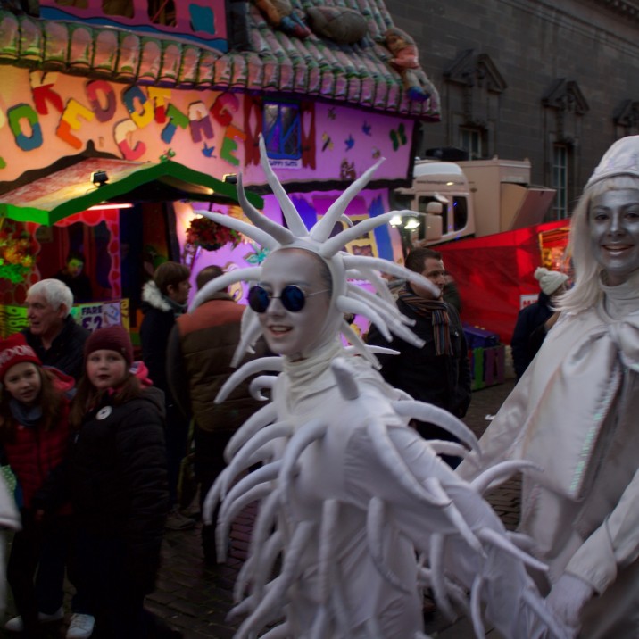 Jack captured these crazy silver street performers at the Christmas Light Switch On.