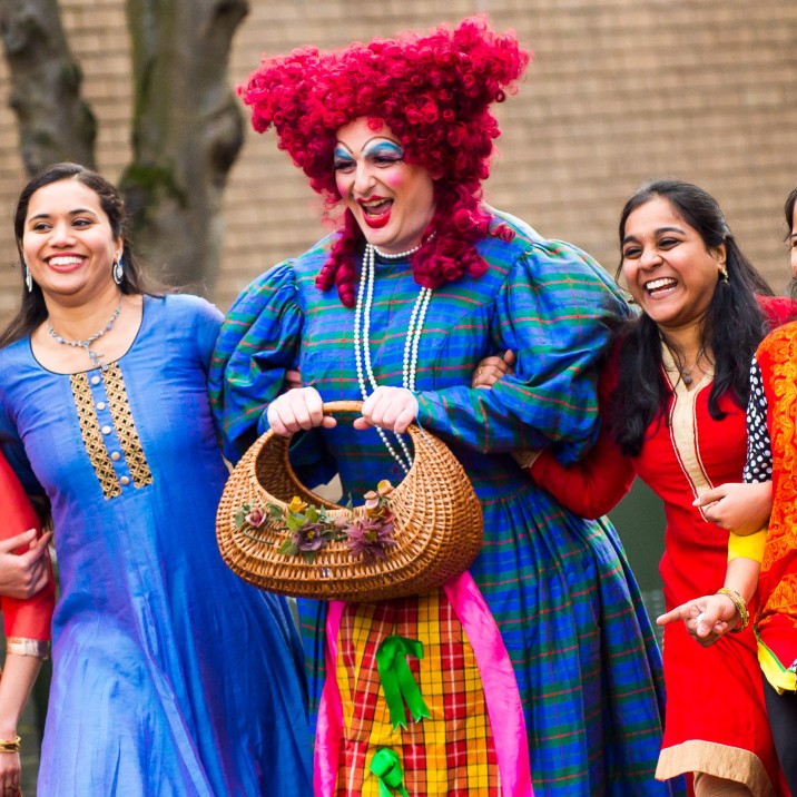 The local stars of stage were out on the streets in Perth during Sunday's celebrations