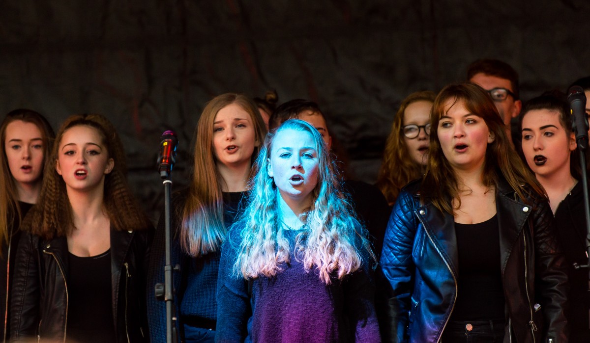 Young singers took to the stage to perform as part of Community Day celebrations in Perth