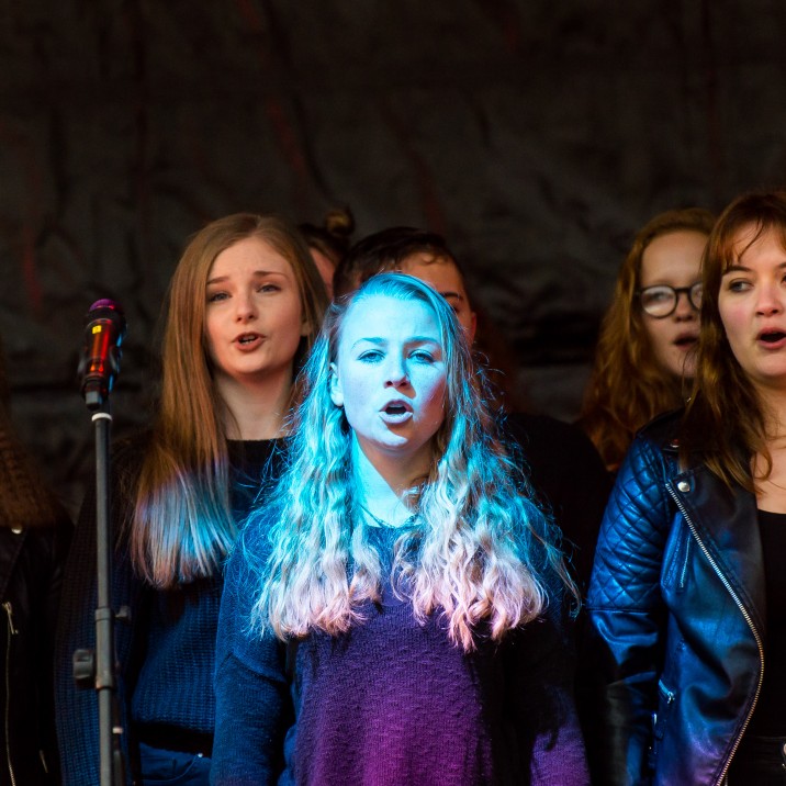 Young singers took to the stage to perform as part of Community Day celebrations in Perth