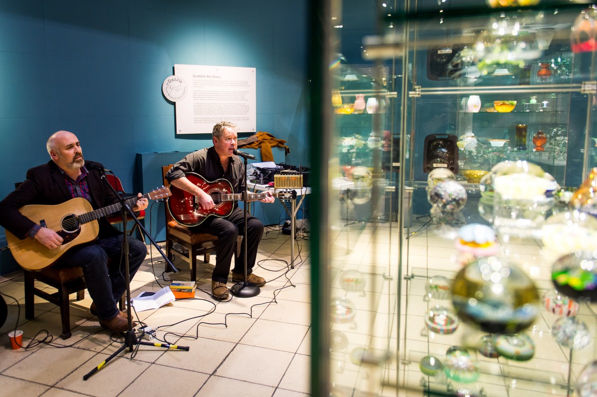 Dunkeld super group The Gutenbergs provided the entertainment at Perth Museum