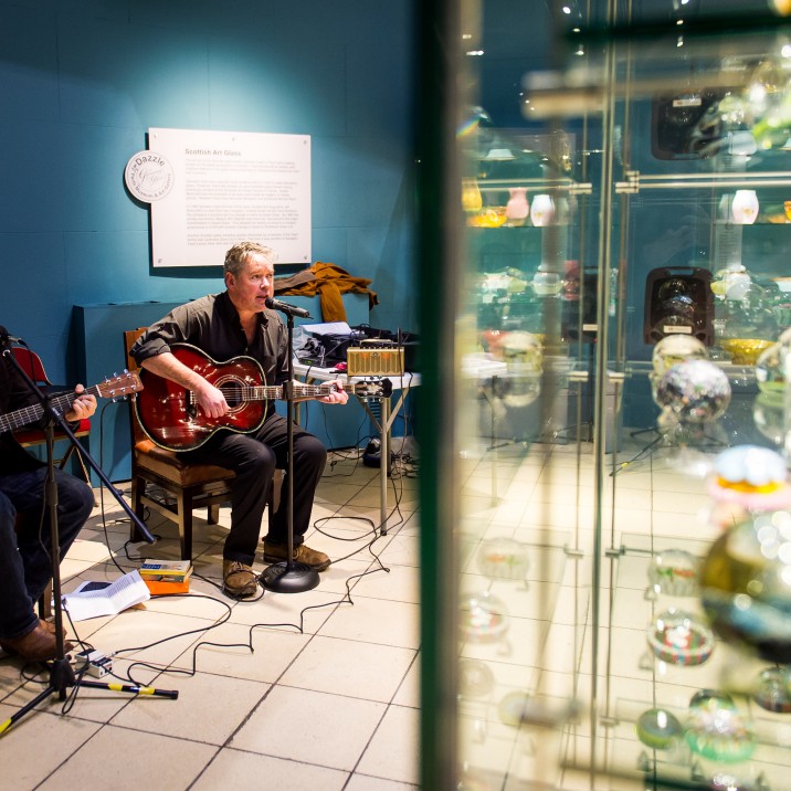 Dunkeld super group The Gutenbergs provided the entertainment at Perth Museum