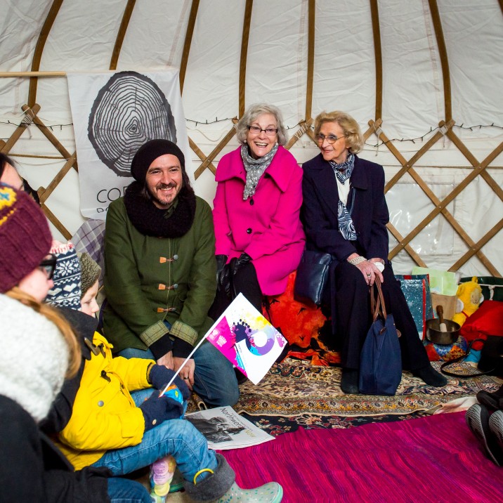 Spoken and written word took precedence in the atmospheric yurt on Perth's high Street
