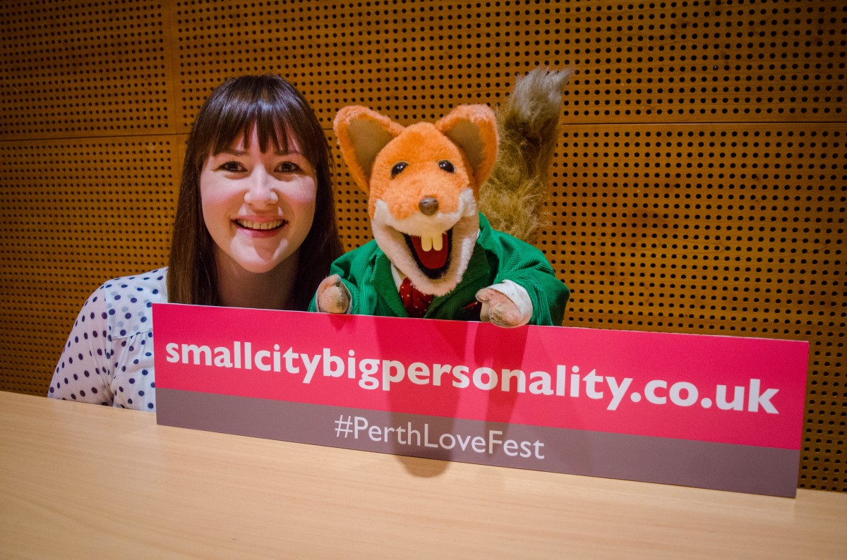 When Rhona met Basil Brush!
