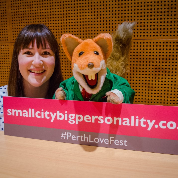 When Rhona met Basil Brush!
