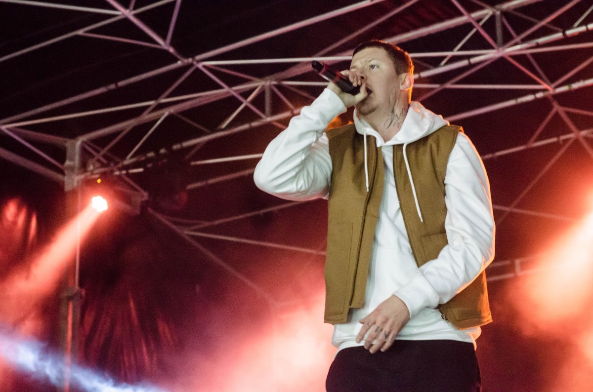 Cain took this brilliant picture of Professor Green Rocking the Main Stage at Perth's Christmas Light Switch On.