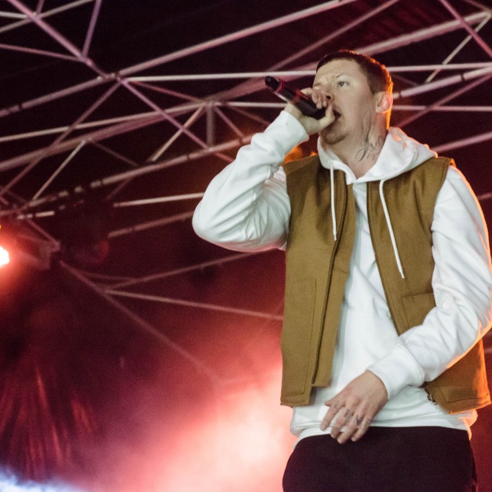 Cain took this brilliant picture of Professor Green Rocking the Main Stage at Perth's Christmas Light Switch On.