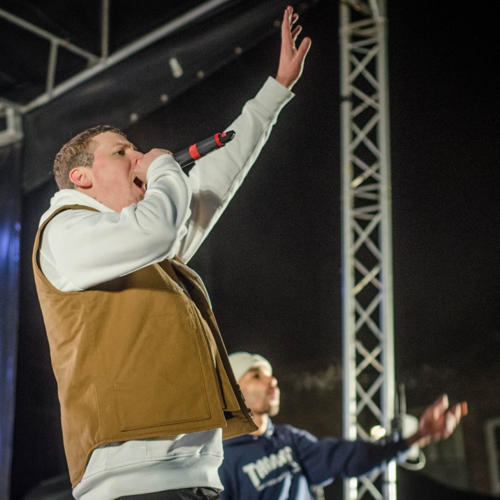 Cain captured Professor Green on the main stage during his fantastic set at Perth's Christmas Light Switch On.