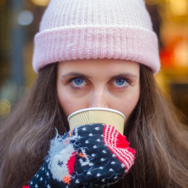 Cain captured this absolutely stunning picture of his beautiful girlfriend Caoimhe enjoying a tasty hot drink at the Christmas Light Switch On.