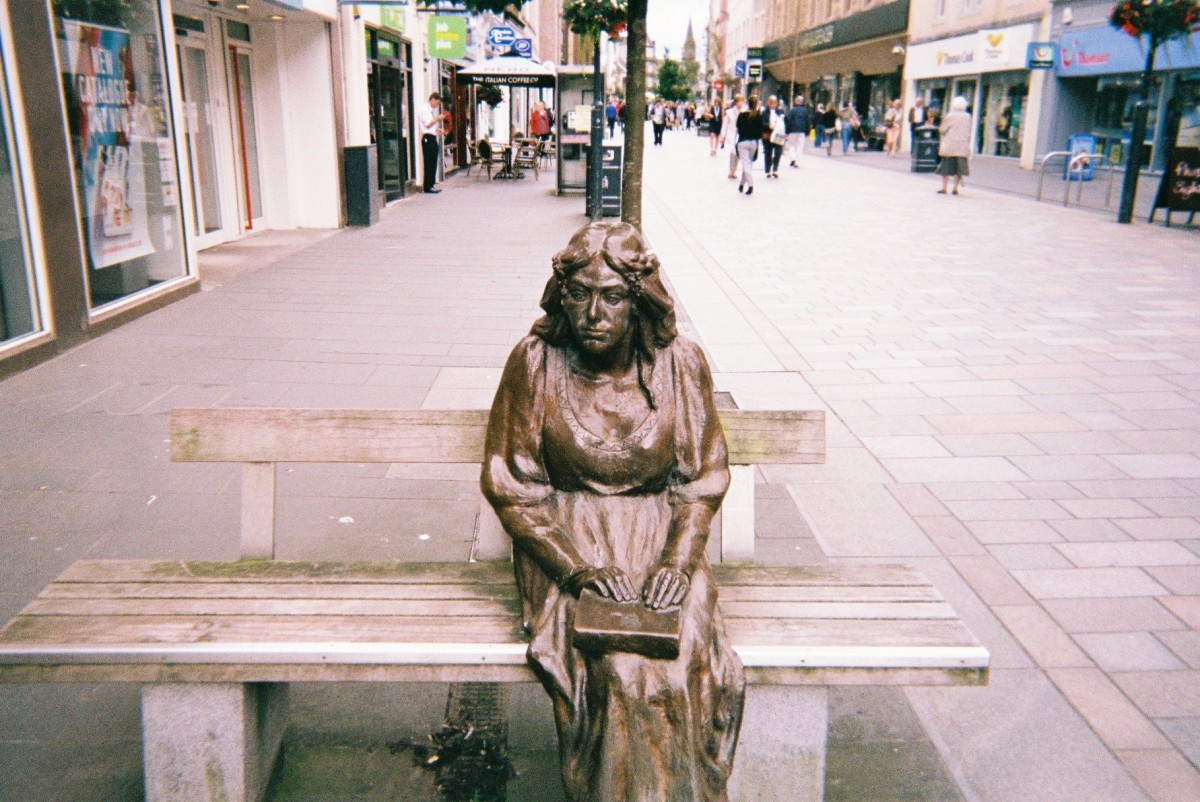 Service users photographed places in Perth which meant something to them, and one chose the Fair Maid statue on the High Street.