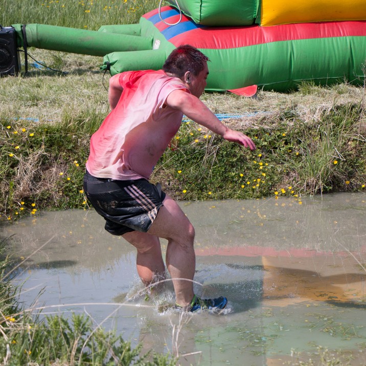 Don't Slip! The big muddy puddles are aplenty!