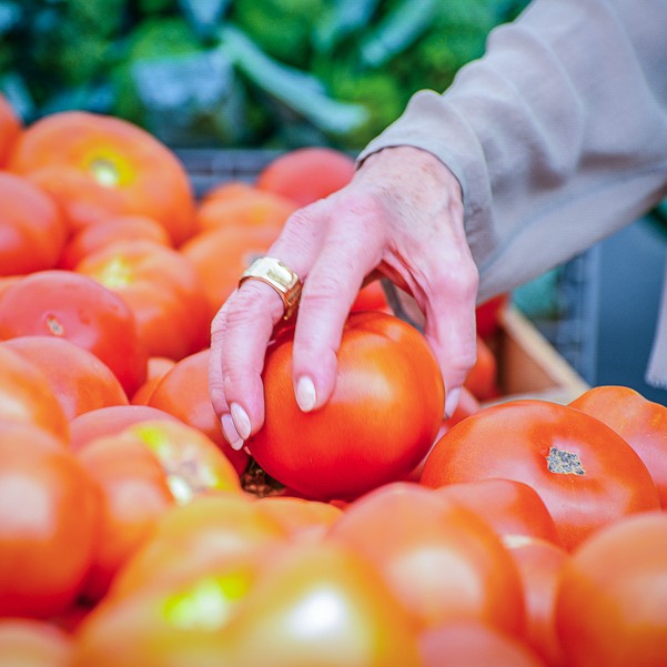 These beef tomatoes are perfect for Gill's homemade tomato ketchup.