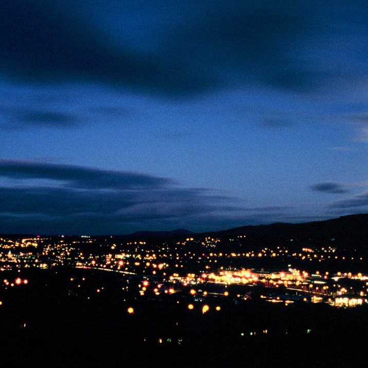 A midnight blue sky over perth taken from Craigie Hill.