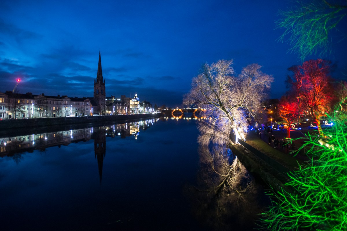 The iconic Perth image with its coat of many colours!