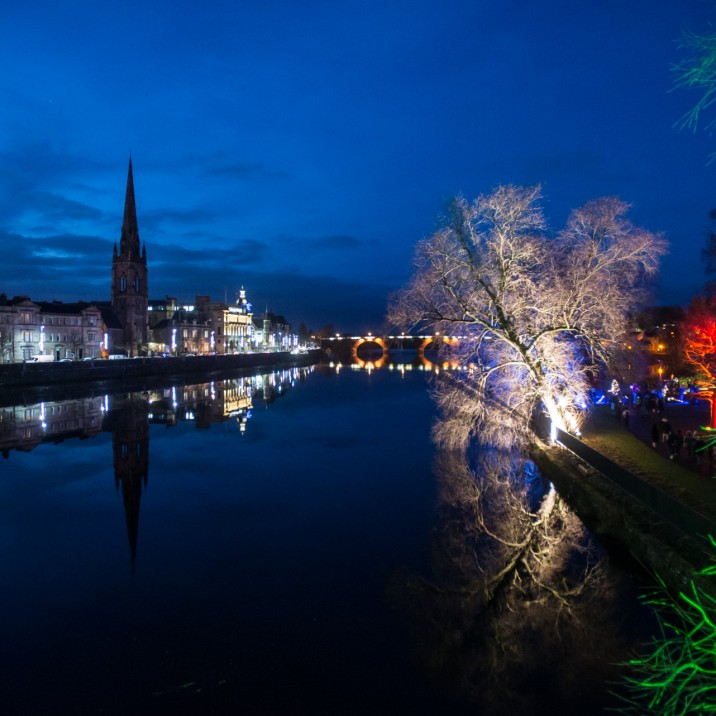 The iconic Perth image with its coat of many colours!