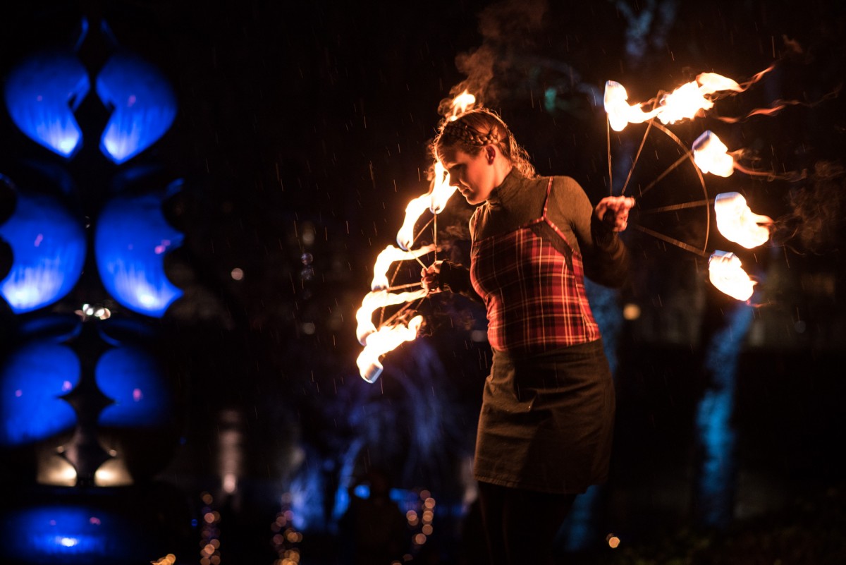 The entertainment was on fire on the opening night!