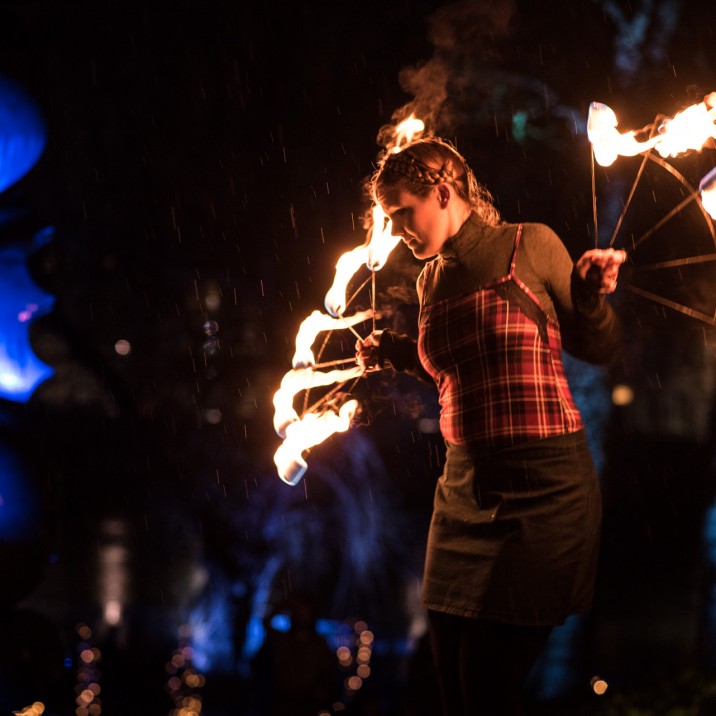 The entertainment was on fire on the opening night!