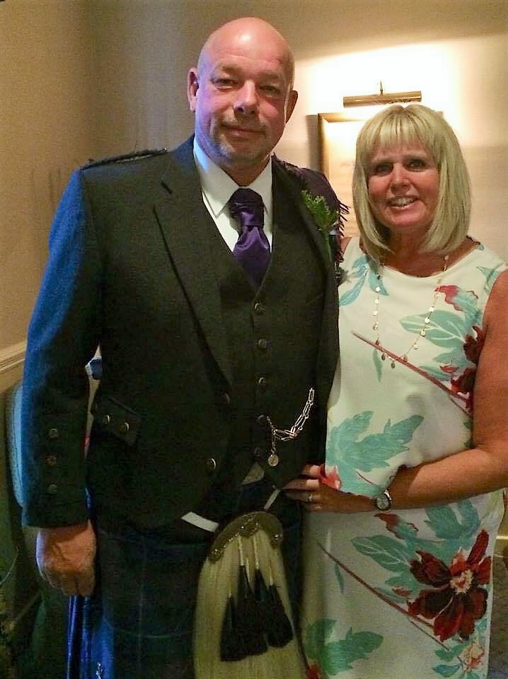 My husband and I will be married 25 years on Valentines Day.  It will be our Silver wedding anniversary, so I thought I would share this picture of us together. Sent In by Jane