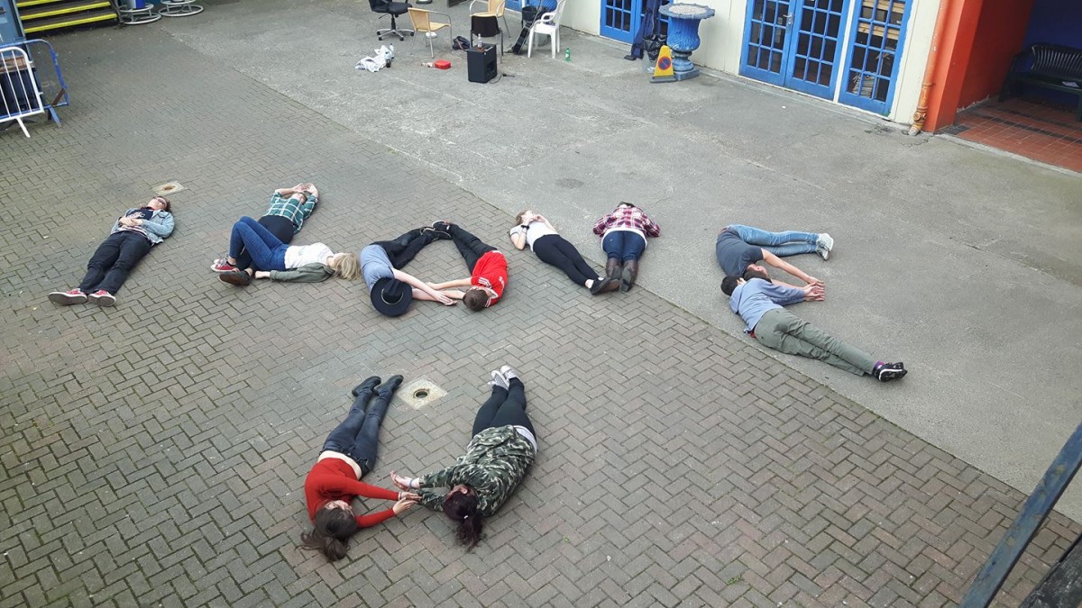 I LOVE my DIY Rock Shop Kids...They're super talented, absolutely awesome and a joy to work with. I also love the fact that I can talk them into posing for pictures like this when i need to get out of trouble with my other half! Sent In by Ali