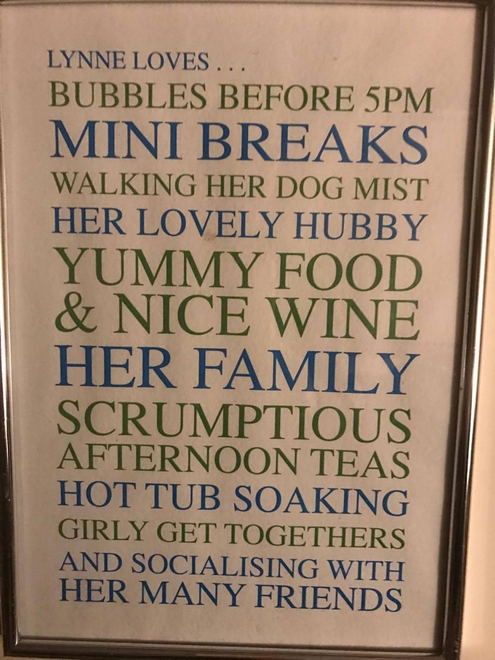 This sums up all my loves perfectly! Sent In by Lynne