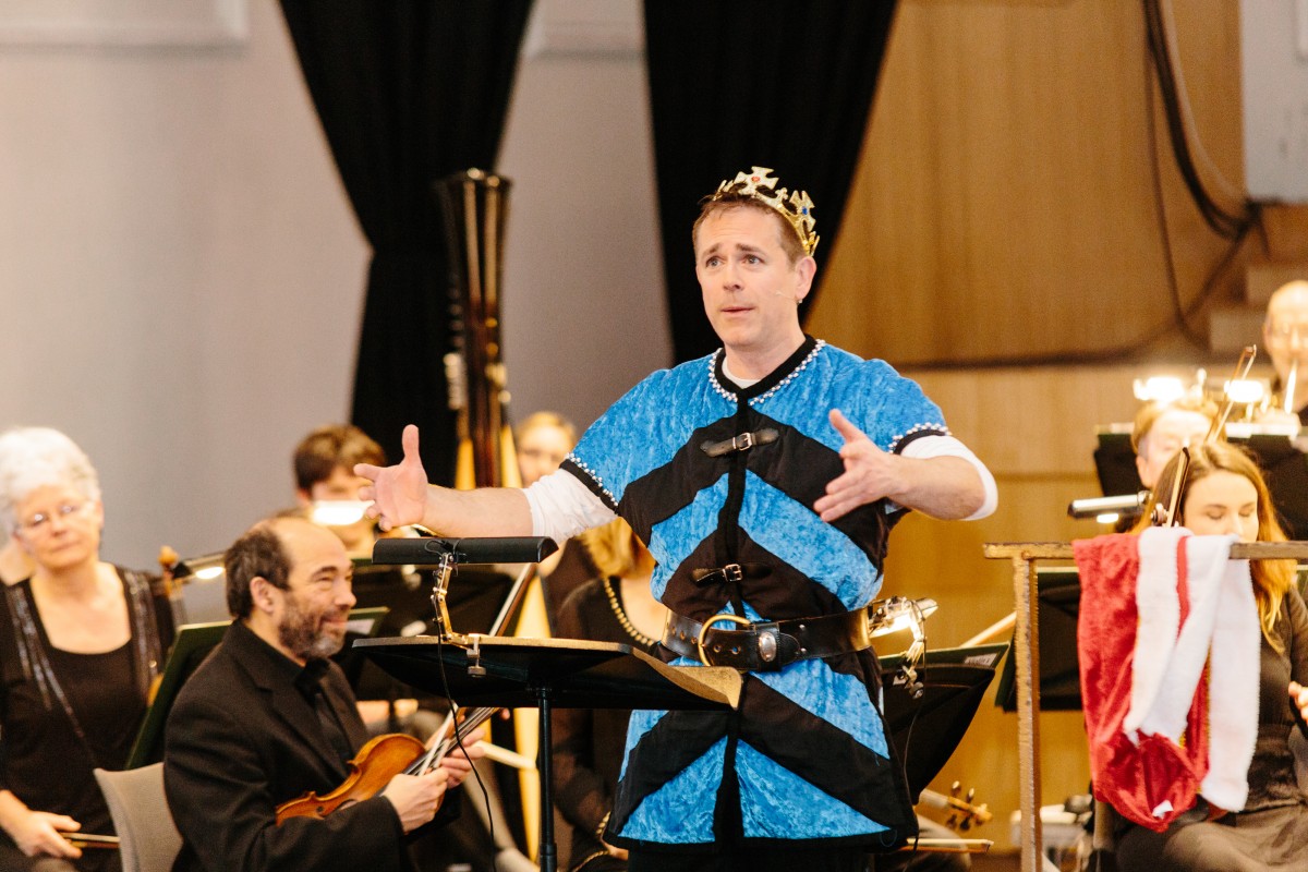 Stan and Mabel on stage