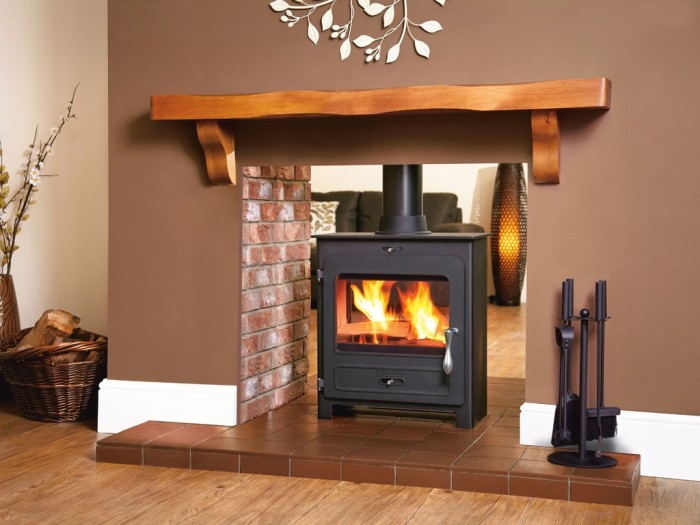 Fireplaces Direct black on brick