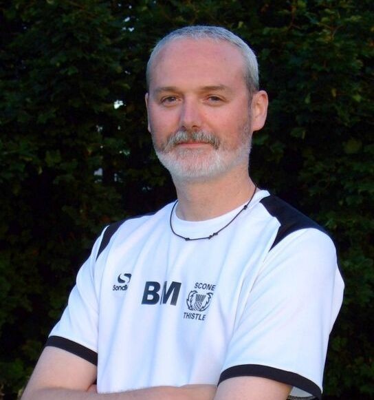 Robert McMillan has a lot of work in creating, developing and guiding a number of Scone Thistle football teams. He is a former secondary school teacher Robert is no longer able to teach following a severe aggravation of a football injury and diagnosis with Complex Regional Pain Syndrome. Despite being in constant pain and reliant on crutches to move around, Robert has combined teaching and an affection for football into a passion that is providing new opportunities for the young people of Scone.