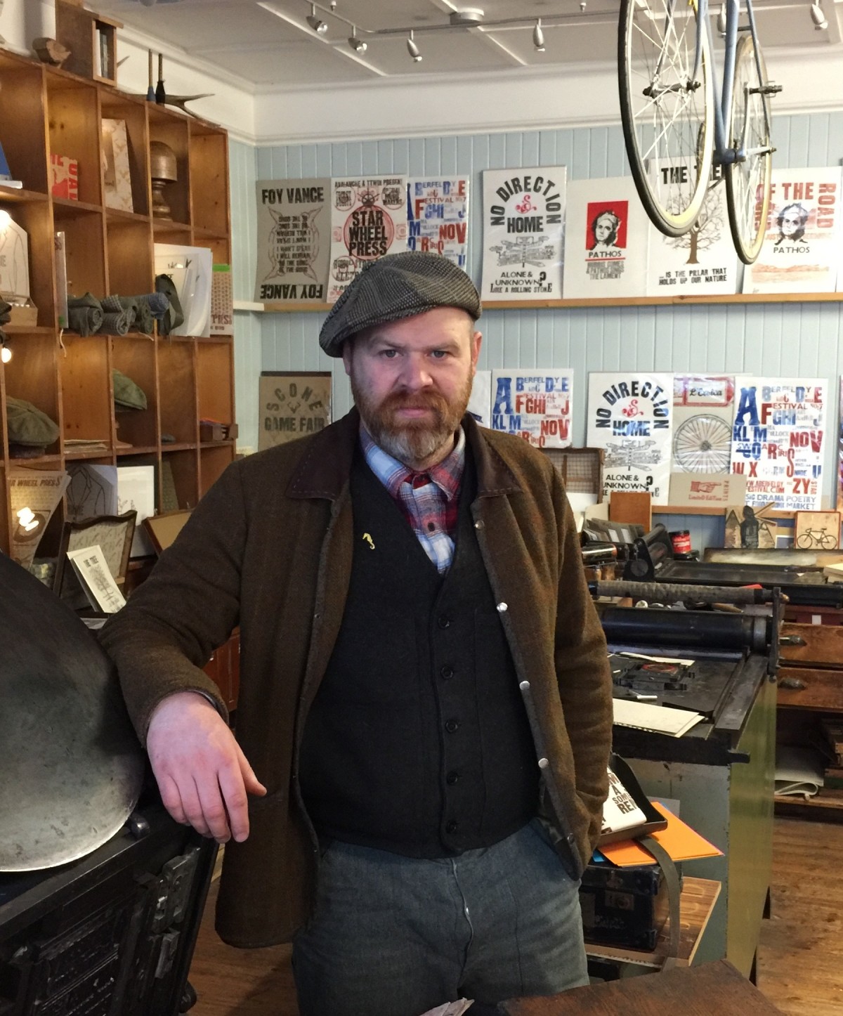 Ryan Hannigan is an Aberfeldy-based designer and painter and has been nominated as a Perth Pioneer for his work organising the annual Aberfeldy Festival and his work as lead designer at Haggarts 1801 printmaking and tweed shop.