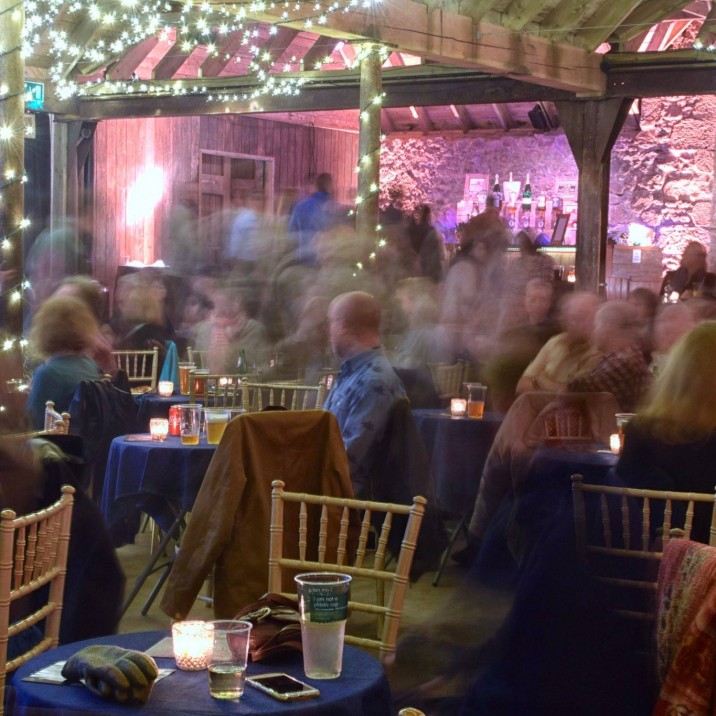 The crowds gathered to see Police Dog Hogan at Inchyra Arts.