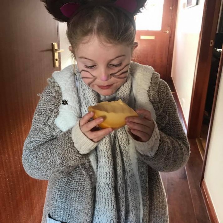 Katie Martin as the perfect Katie's Moose, her school theme was Scottish books or authors