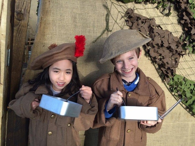 Black Watch Easter kids trench