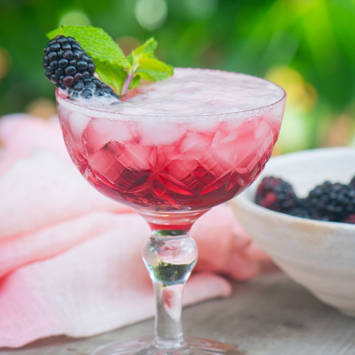 Tasty Gin bramble cocktail that Gill rustled up.