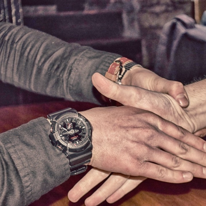 A handshake at the Greenroom!