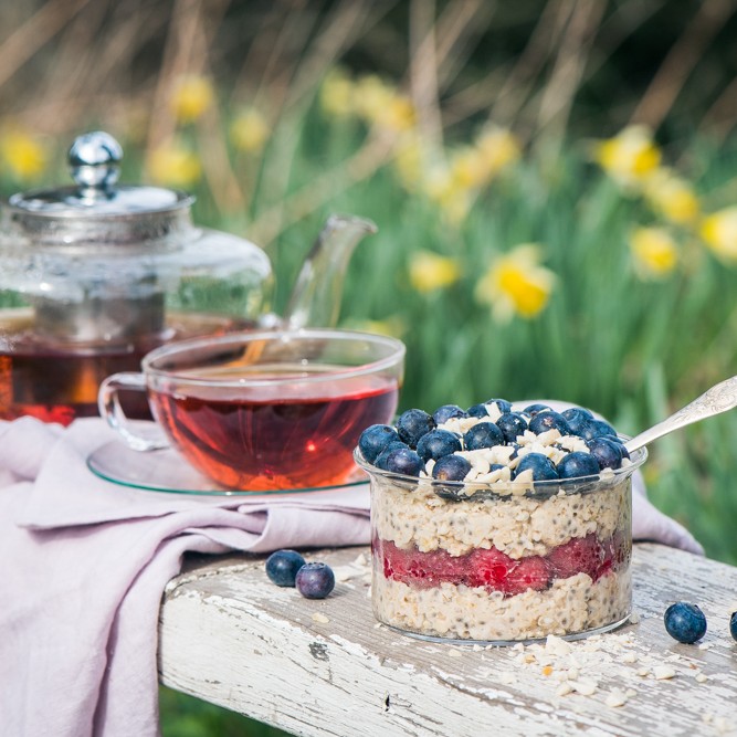 Chia Oats - on table